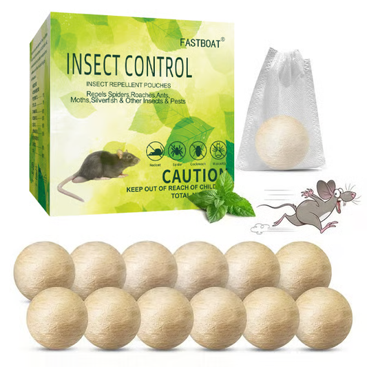 Mouse & Rat Repellent Balls--Long-Lasting Peppermint Oil Formula——Safe for Pets & Kids