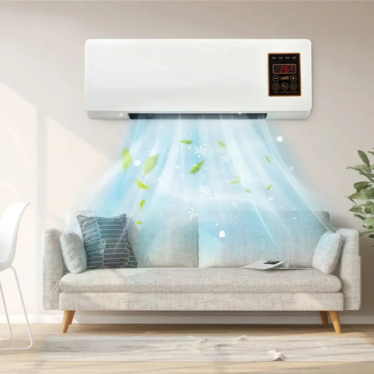 wall mounted air conditioner front view compact design for small room cooling